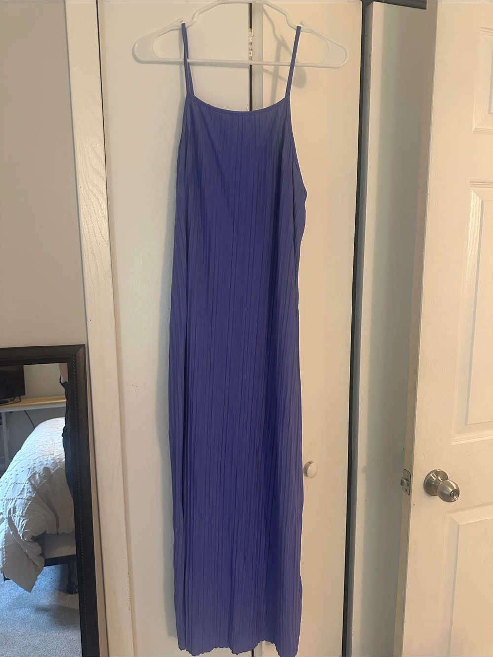 a new day Lavender Spaghetti Strap Pleated Maxi Dress